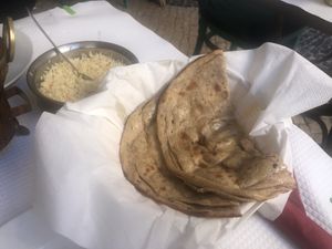 Pillau rice & Roti bread   at Shalimar in Lagos