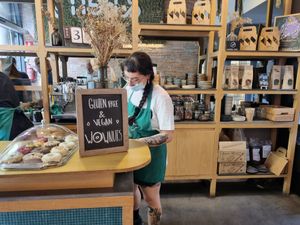 Inside at Green&Berry in Barcelona