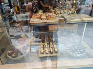 Cakes at Green&Berry in Barcelona