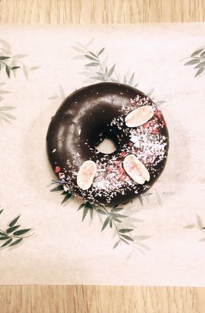 Plant based doughnut   at Green&Berry in Barcelona