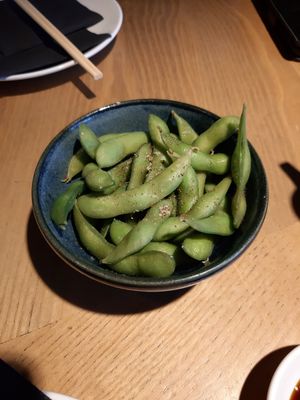 Soybeans with salt at Ping Pong Dim Sum in South East London