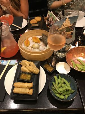 Vegan options  at Ping Pong Dim Sum in South East London