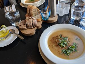 Celery root soup at Aalto Bistro in Reykjavik