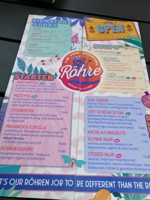 Menu at Die Röhre in Unterach Am Attersee