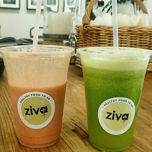 strawberry silk and kiwi juice  at Ziva To Go - Market in Mallorca
