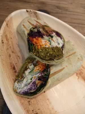 Falafel wrap at Ziva To Go - Market in Mallorca