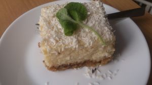 raffaello cake at Cafe Kryzys in Warsaw