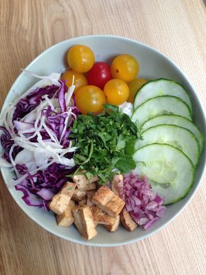 Veggie bowl at Green Bowl in Aix-en-provence