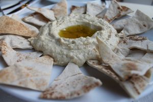 Hummus :) at Calypso Restaurant in Zakynthos