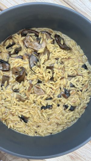 Mushroom risotto  at Yard of Taste in Zakynthos