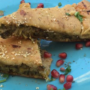 spinach pie. gorgeous!  at Yard of Taste in Zakynthos