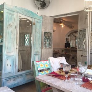 the patio  at Yard of Taste in Zakynthos