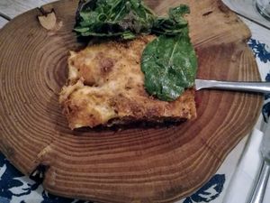 Vegan mousaka. at Yard of Taste in Zakynthos