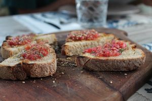 Bruschetta at Yard of Taste in Zakynthos