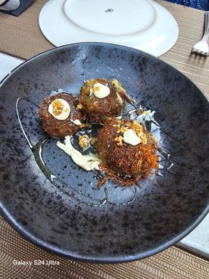 Courgette starter at Yard of Taste in Zakynthos