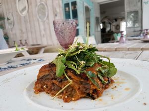 Moussaka  at Yard of Taste in Zakynthos