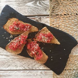 Bruchetta at Yard of Taste in Zakynthos