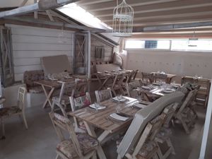 Garden area at Yard of Taste in Zakynthos