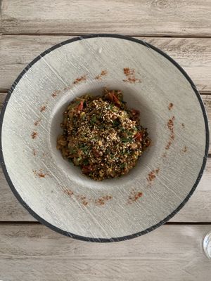 Quinoa with orzo and vegetables at Yard of Taste in Zakynthos