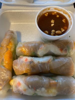 Spring rolls  at NDH Vegetarian - Nhan Duc Hanh in Westminster