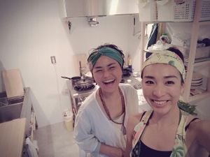 Vegan cafe stuff  at Shanti Yoga Vegan Cafe in Hiroshima