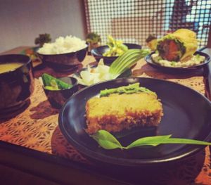 beautiful lunch at Shanti Yoga Vegan Cafe in Hiroshima