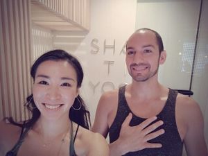 nice meeting you  at Shanti Yoga Vegan Cafe in Hiroshima