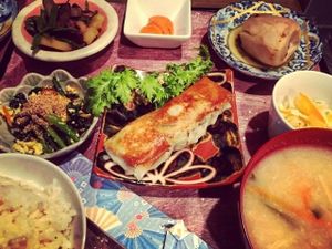 vegan lunch at Shanti Yoga Vegan Cafe in Hiroshima