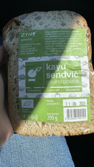 Grilled vegetables sandwich  at bio&bio - Oktogon in Zagreb