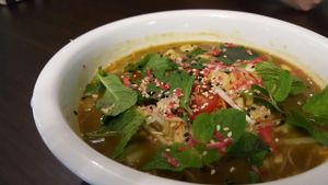 laksa at Veggie Cafe  in Penang