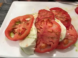 tomatoes and mozzarella  at Star Pub in Sorrento