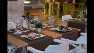 Outdoor terrace at Me Gusta in Mallorca