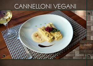 Cannelloni of coconut and avocado bechamel at Me Gusta in Mallorca