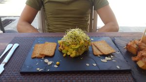 Avocado tartar at Me Gusta in Mallorca