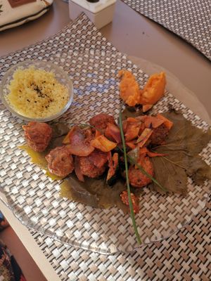 Albondigas veganas bio at Me Gusta in Mallorca