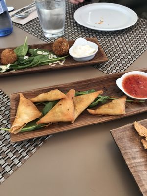 Samosas at Me Gusta in Mallorca