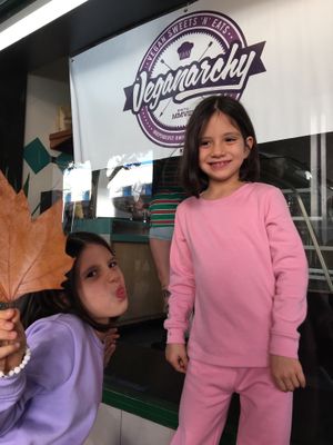 Checking out the new owners here at Veganarchy in Canberra.  at Croissant D'Or by Veganarchy in Canberra