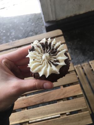 Gf cookies and cream at Croissant D'Or by Veganarchy in Canberra