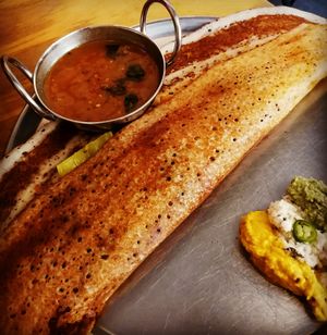 Sweet potato dosa~ at Dosa Bar in Tel Aviv