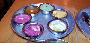 Sauces at Dosa Bar in Tel Aviv