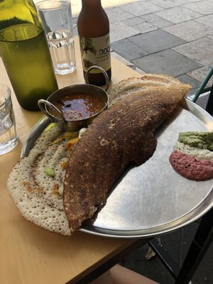 House dosa at Dosa Bar in Tel Aviv