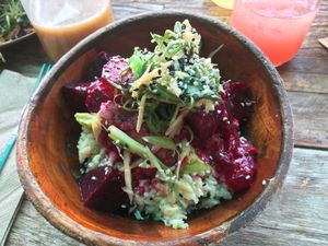 watermelon poké bowl (Love bowl/bowl of the day) at EVE in Encinitas