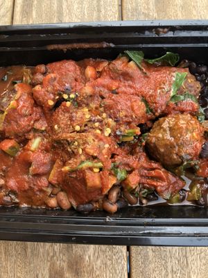 Meatballs with marinara  at EVE in Encinitas