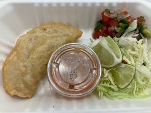 Empanada de camaron at Taqueria La Venganza in Oakland