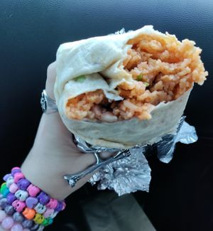 Huge ass pollo burrito! at Taqueria La Venganza in Oakland