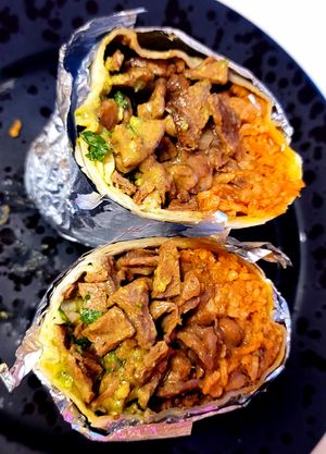 Carne asada burrito at Taqueria La Venganza in Oakland