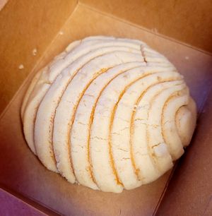 Vanilla Concha at Taqueria La Venganza in Oakland