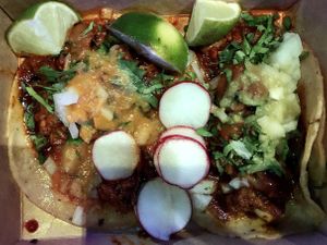 Asada tacos son los mejores  at Taqueria La Venganza in Oakland