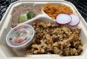 Pollo plate   at Taqueria La Venganza in Oakland
