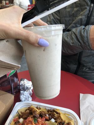 Horchata   at Taqueria La Venganza in Oakland